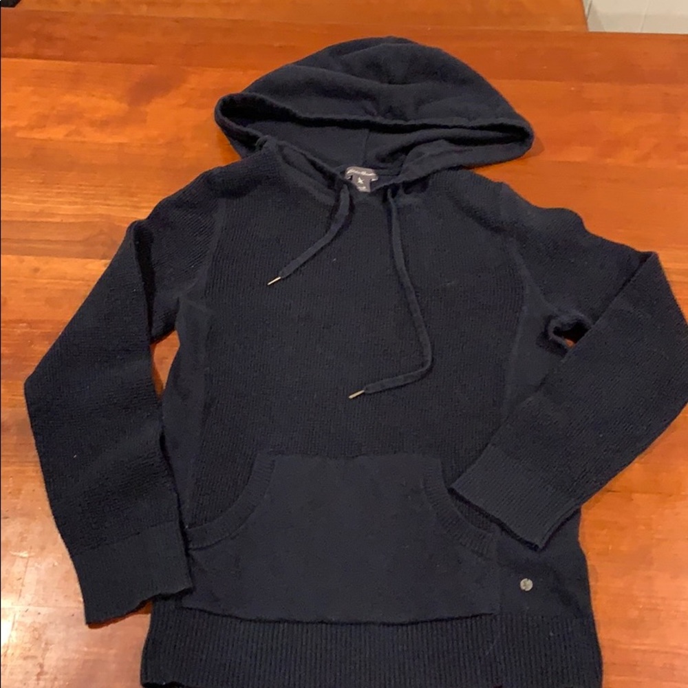 Eddie Bauer Navy hooded shirt